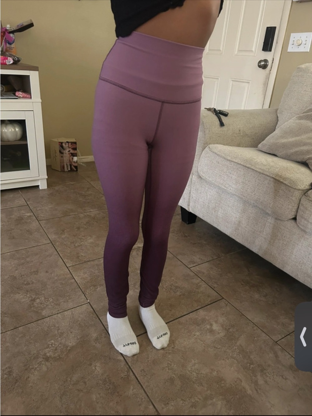 lululemon lilac/mauve workout leggings